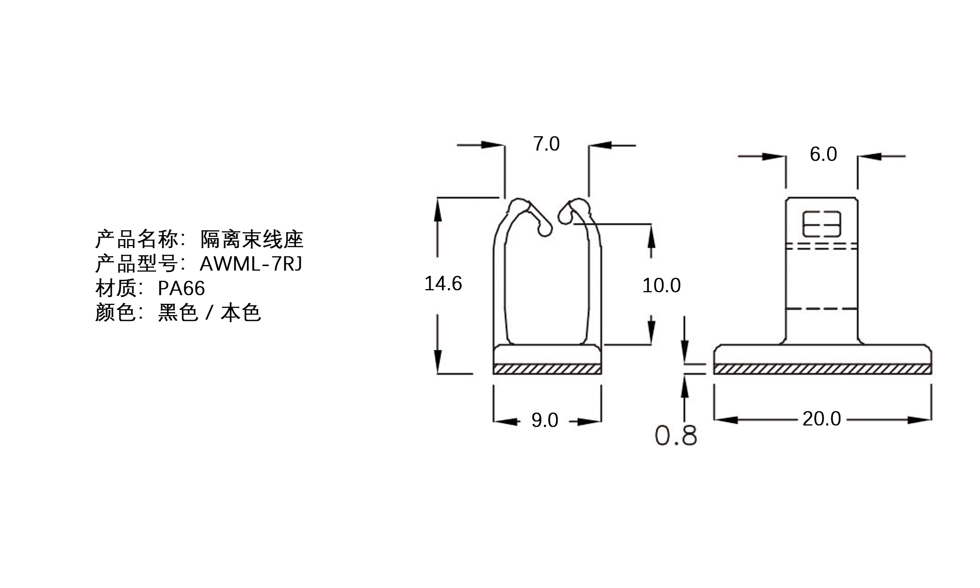 隔离束线座 AWML-7RJ